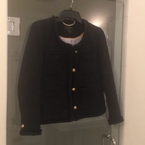 J. Crew Black Tweed Lady Jacket